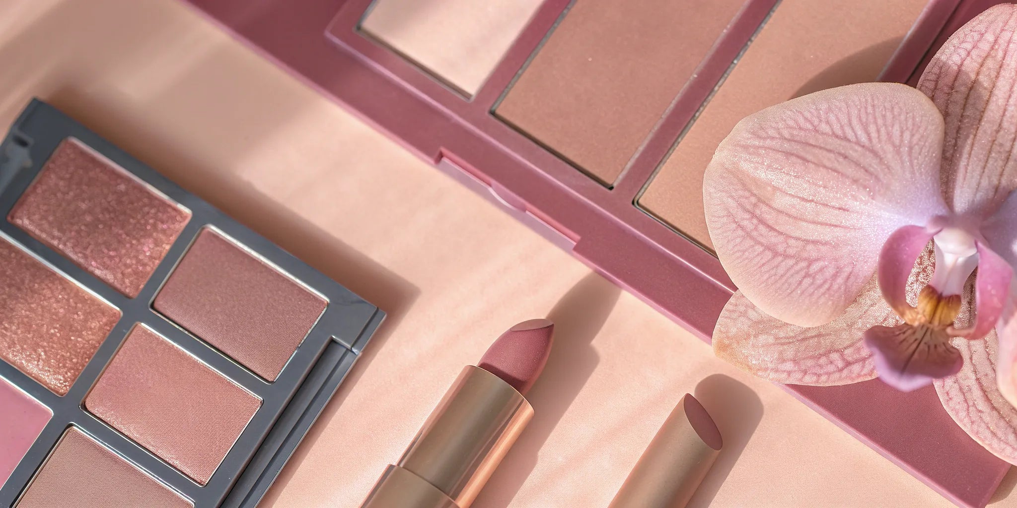 Paraben and sulfate free makeup palettes and lipsticks from popular clean beauty brands in the USA.