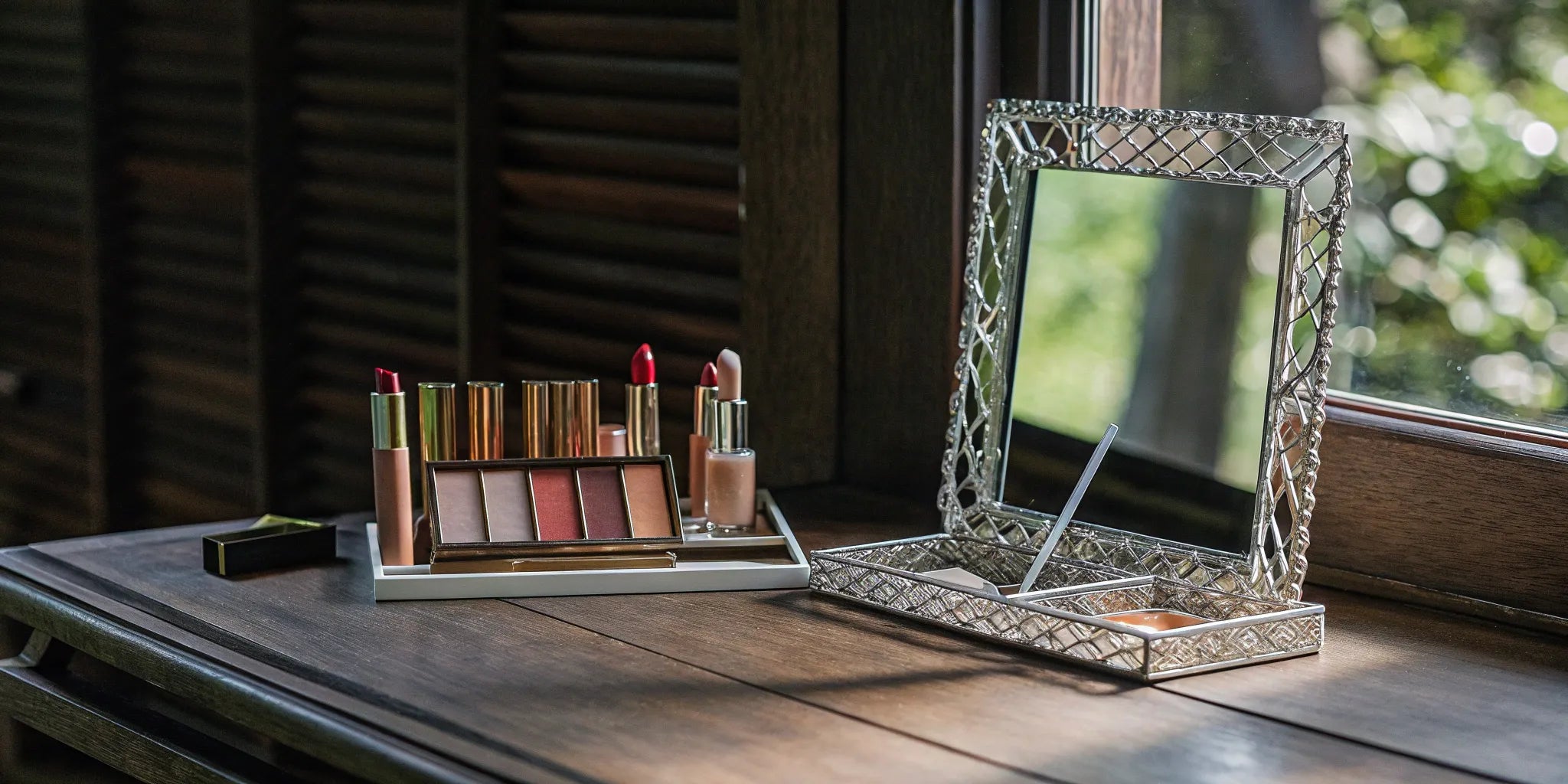 The Nude Envie Hostess Set with its cream blush and bronzer.