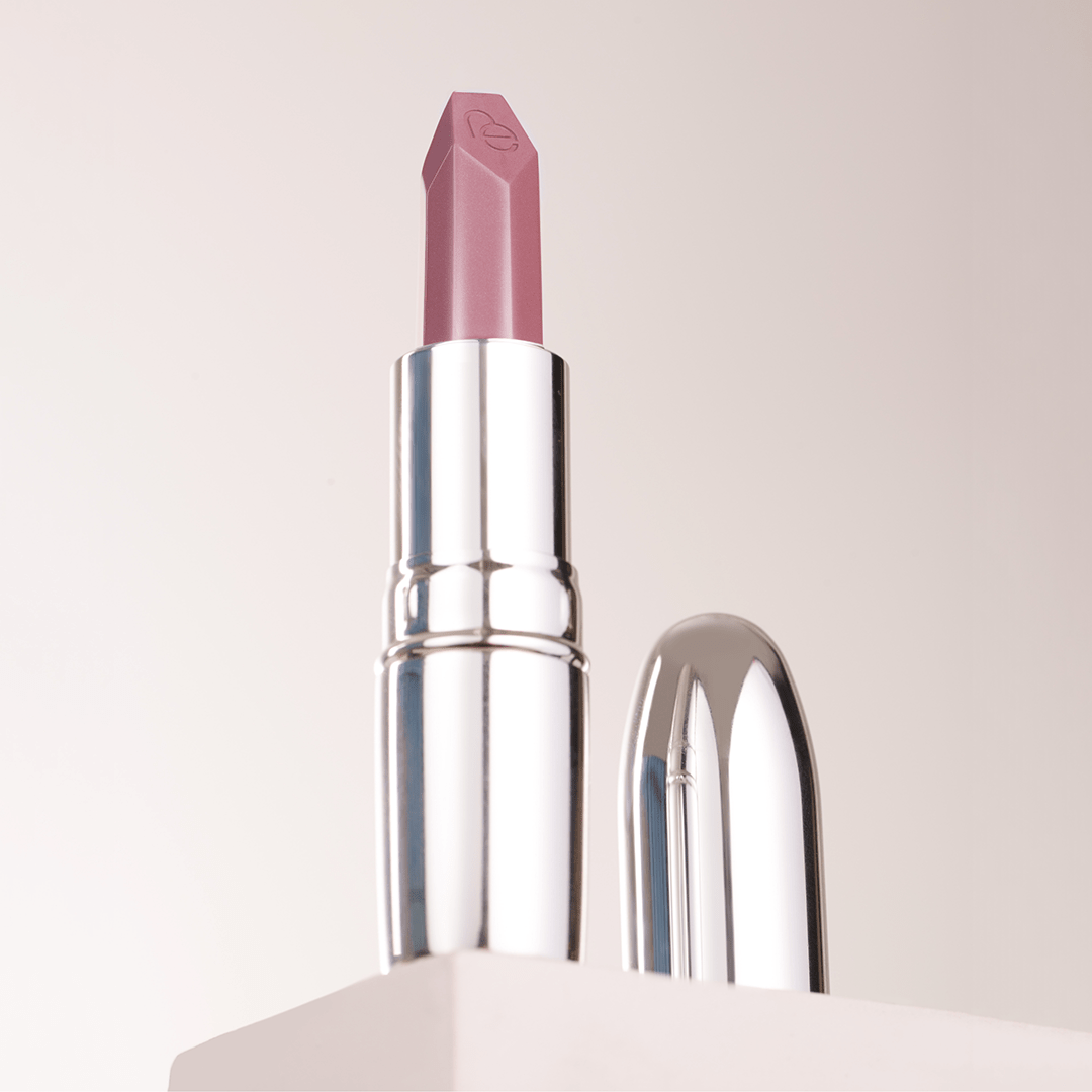 Nude Envie Frosted Lipstick: Shimmery Cool Mulberry Undertone | Nude Envie