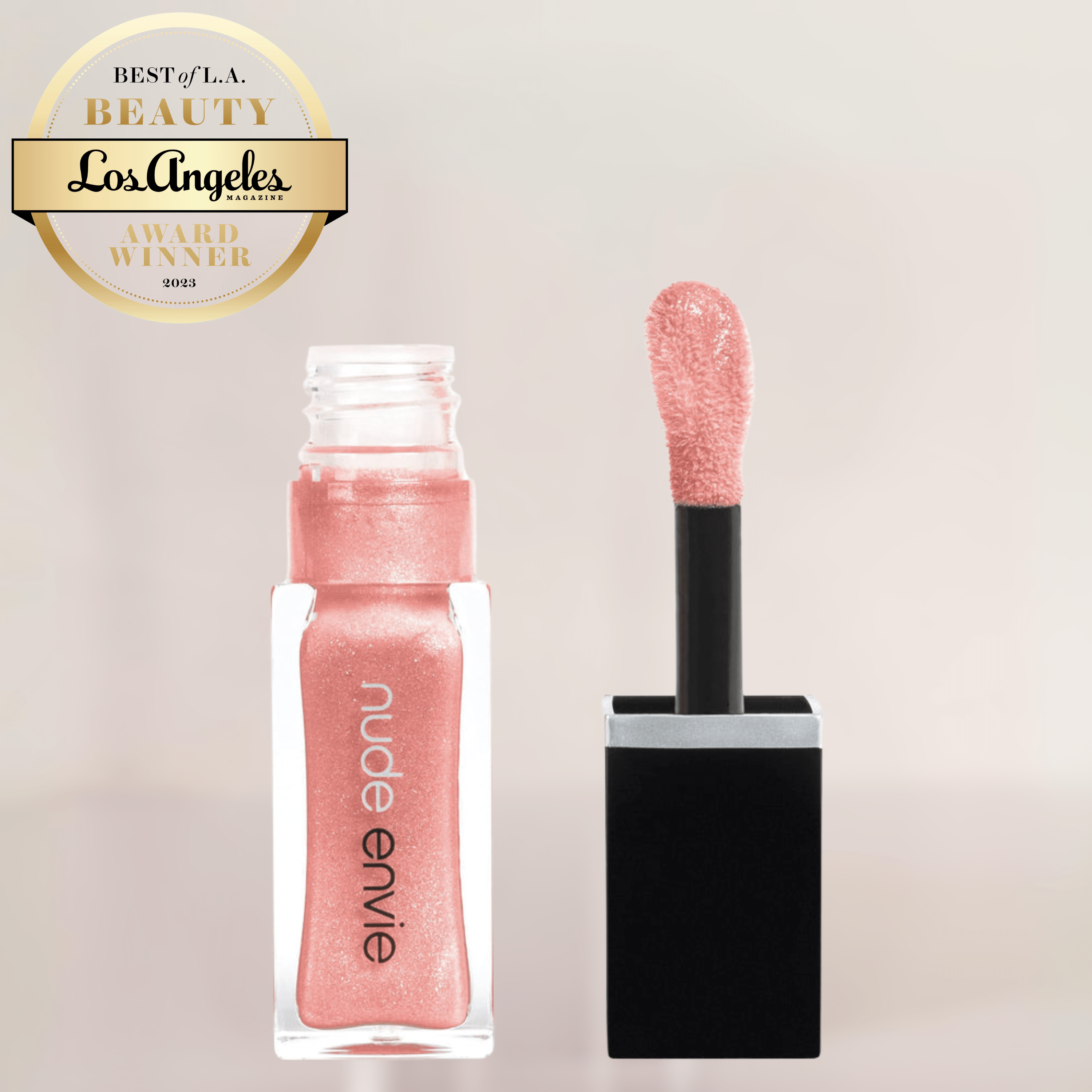 NudeEnvieAwardWinningPinkLipGlossAffectionSilkyGlossyShiney