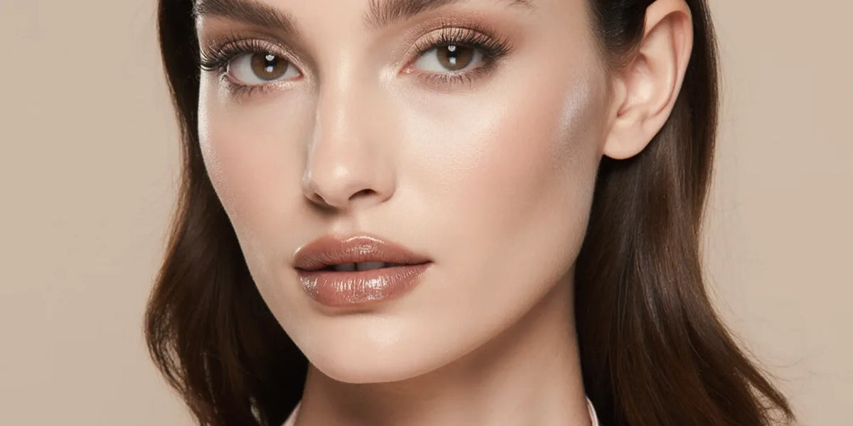 Soft pink blush look with a fresh, radiant finish
