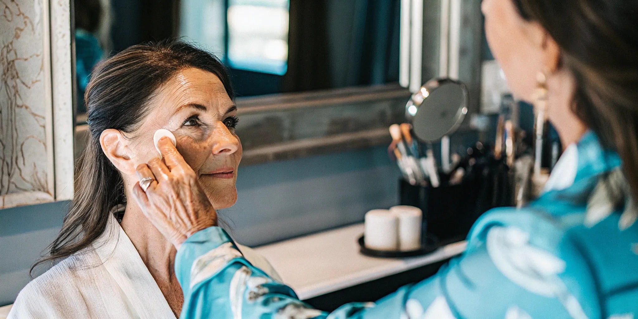 How to apply cream blush on mature skin for a soft, natural glow.