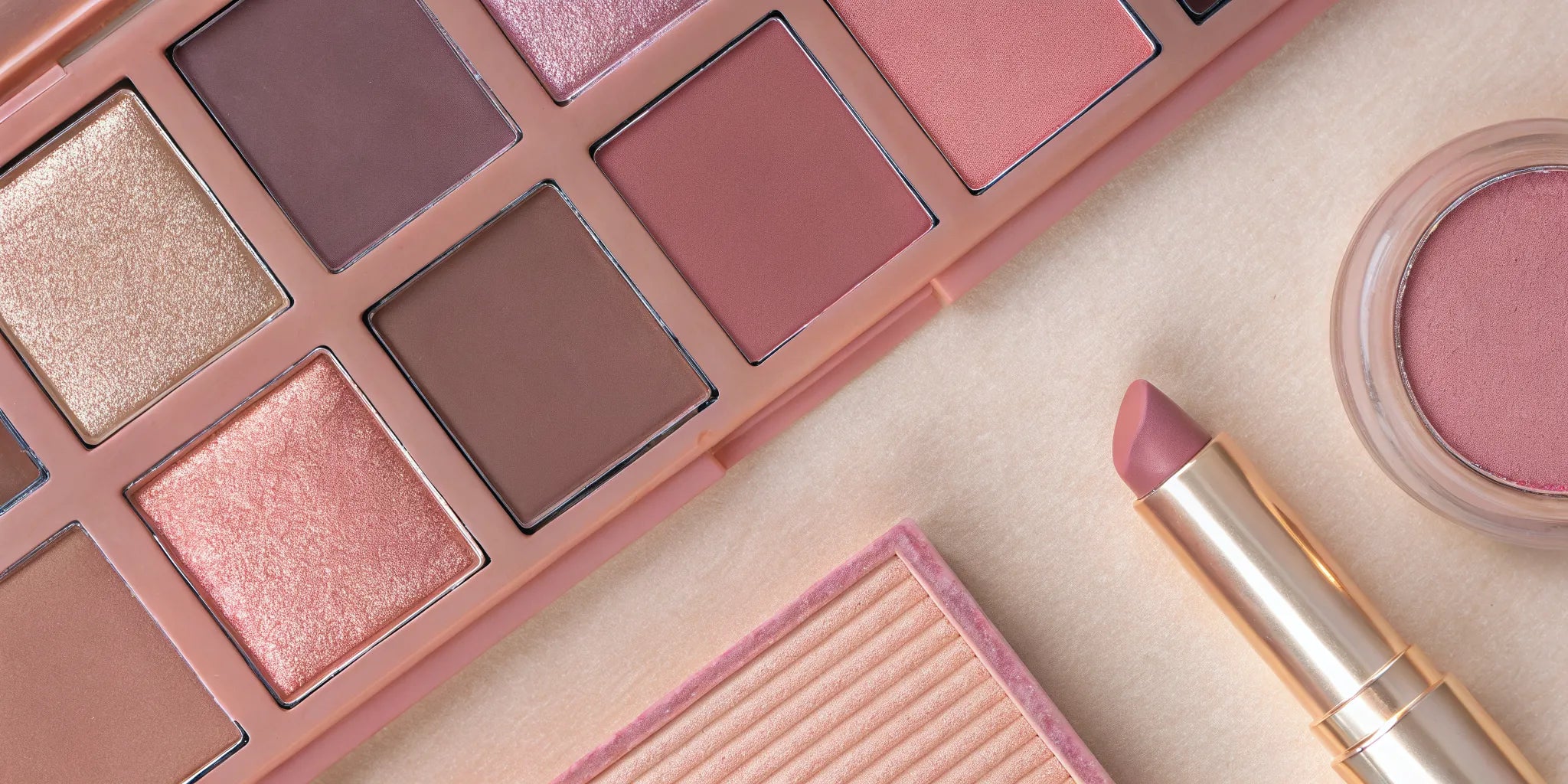 Coordinated nude makeup shades for neutral undertones