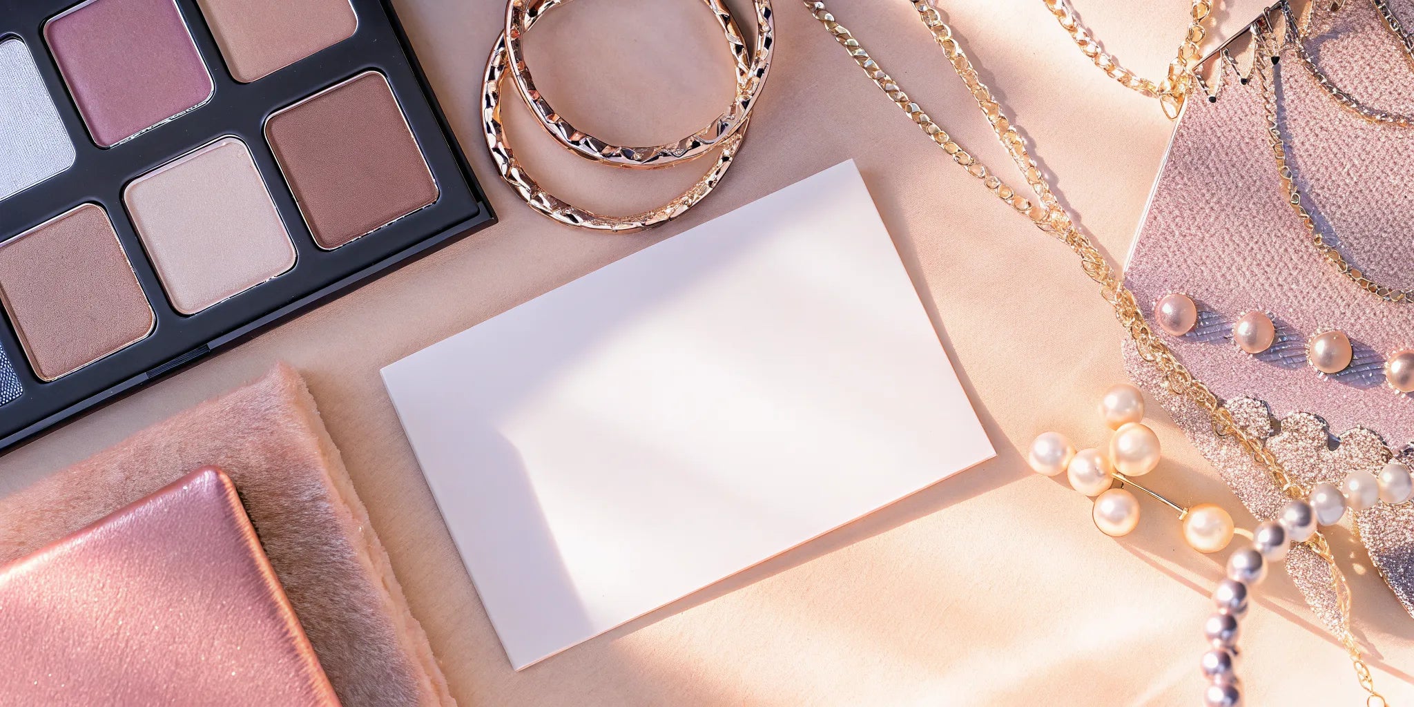 Skin undertone swatches with gold and silver jewelry