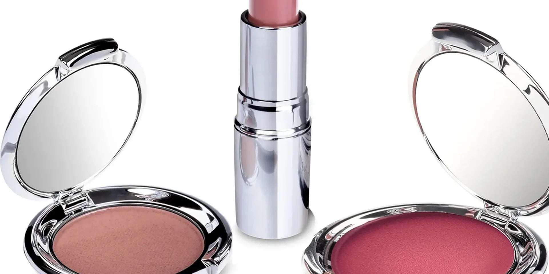 Nude Envie luxury vegan makeup collection featuring coordinated nude lip and eye products